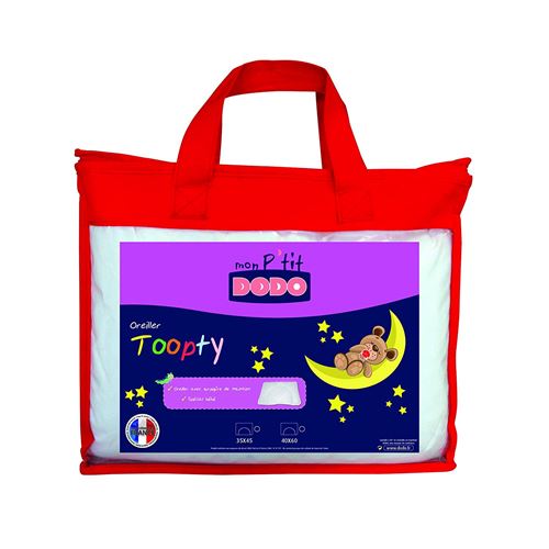 Dodo Toopty Oreiller Blanc 40/60 cm Synthétique Medium