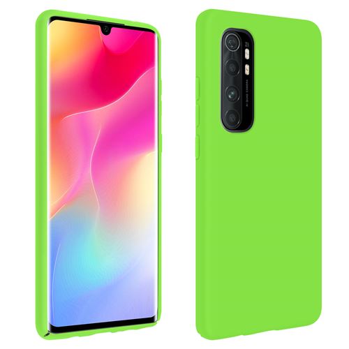 Coque Pour Xiaomi Mi Note 10 Lite Silicone Semi-rigide Finition Soft Touch Vert