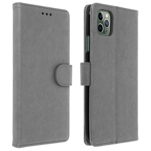 Étui pour iPhone 11 Pro Max Protection Intégrale Porte-carte Fonction Support Gris