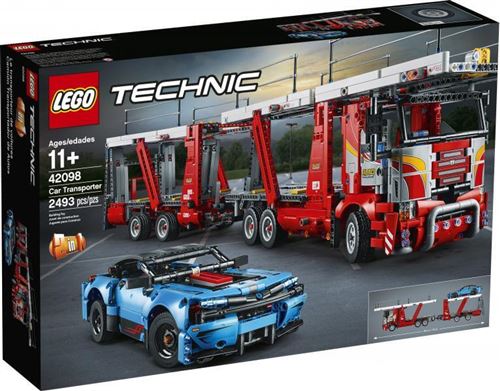 Lego Technic - Le Transporteur De Voitures, Jeu Garçon Et Fille 11 Ans Et Plus, Jeu De Construction 2493 Pièces - 42098