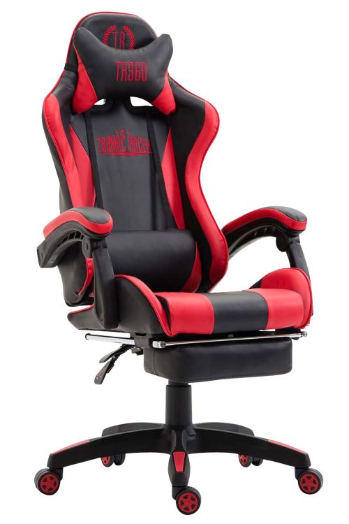 CLP Fauteuil de Bureau Ignite Similicuir , Noir / Rouge