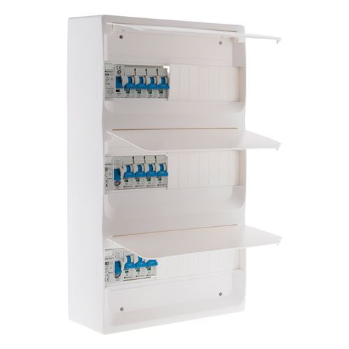 Hbf Blanc Zenitech - Coffret Électrique Équipé 39 Modules - 11 Disjoncteurs - Image 1