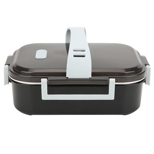 Boîte à lunch en acier inoxydable 304 Récipient de nourriture portable 700ml - Noir