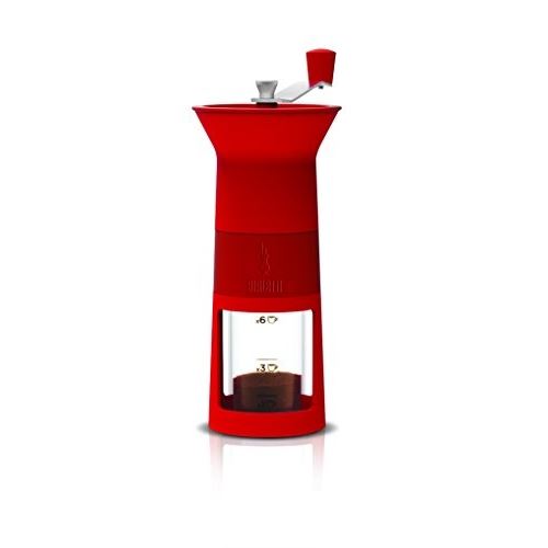 Bialetti dcdesign02 moulin à café manuel rouge plastique 11,5x8,5x21,5 cm
