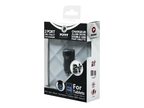 Port Adaptateur D Alimentation Pour Voiture 3100 Ma 2 Connecteurs De Sortie Usb Pour Apple Ipad Iphone Ipod Accessoire Pda Et Smartphone Achat Prix Fnac