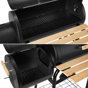 TECTAKE Barbecue, Grill, Fumoir, Smoker Américain XXL avec TECTAKE BARBECUE , GRILL , FUMOIR , SMOKER AMÉRICAIN XXL