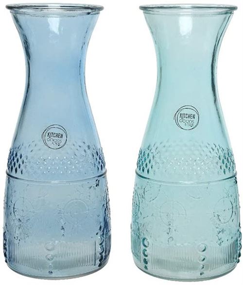 Edp Bouteille En Verre Avec Relief, Diamètre 10 X 25 Cm, 1100 Ml