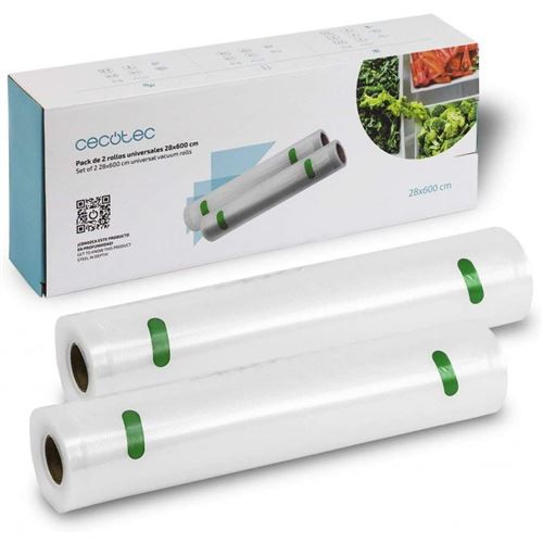 Rouleaux pour machine sous vide Cecotec transparent 28 X 600 cm