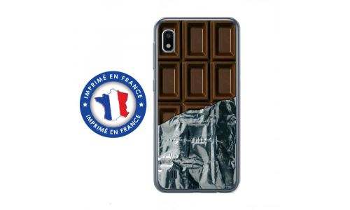 Coque souple pour Samsung Galaxy A10 avec impression Motifs tablette de chocolat