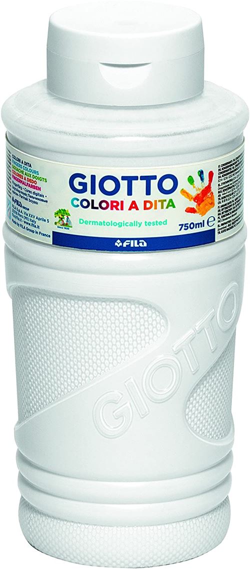 Giotto 5360 01 Peinture pour Les Doigts Blanc 750 ML