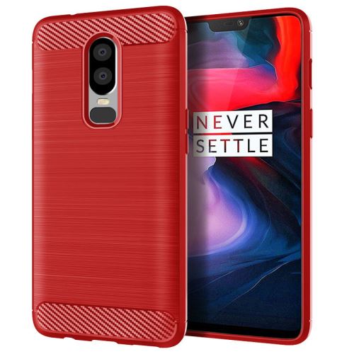Etui Coque de protection durable souple pour OnePlus 6 - Rouge