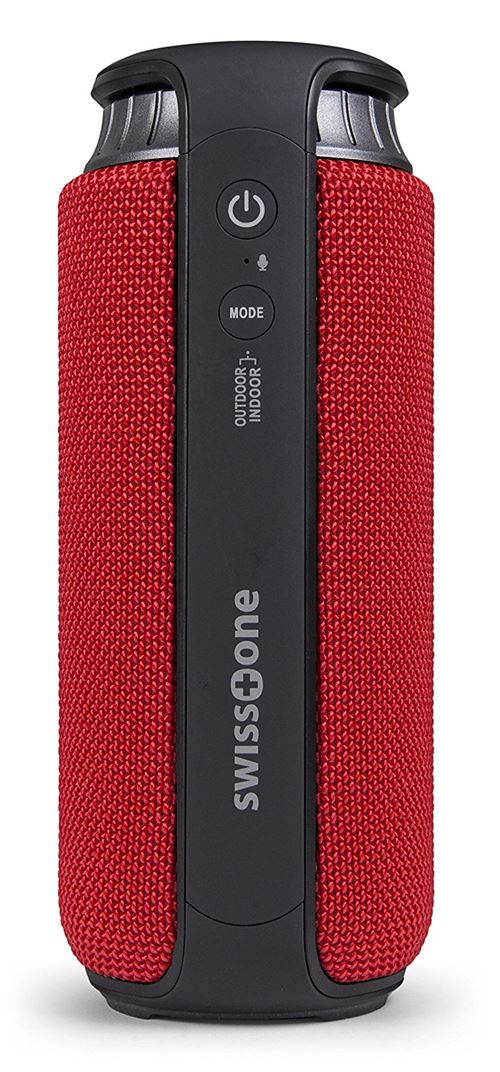 SWISSTONE BX 500 Haut-parleur Bluetooth (anti-éclaboussures IPX4, fonction mains libres x Bass pour un son puissant)
