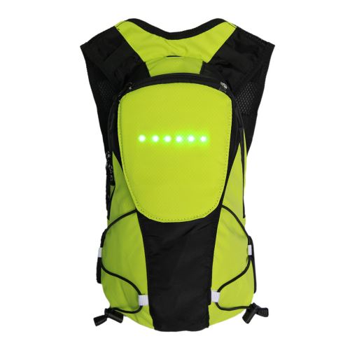 Sécurité LED vélo Télécommande sans fil éteindre la lampe Signal d'avertissement Sac à dos @Uiao