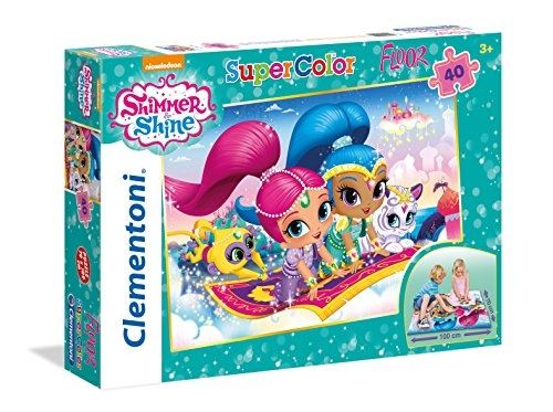 Clementoni - 25451 - puzzle - floor shimmer and shine - 40 pièces