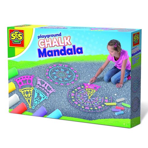 Kit mandalas : dessine ton mandala à la craie ses creative