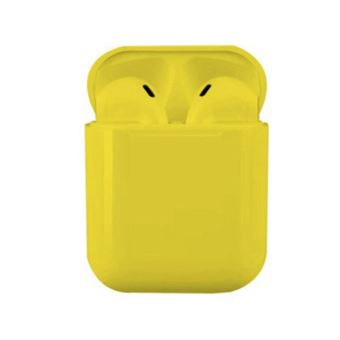 Écouteur Bluetooth Charge Du Contrôle Tactile Sans Fil Intelligent I18 Tws - Jaune - 1