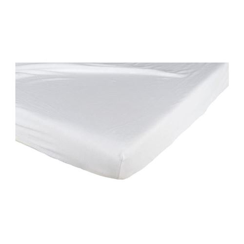 candide drap housse coton 70x140 cm - blanc