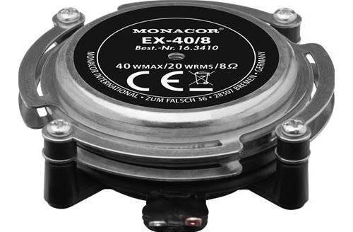 Audio-Exciter/Résonateur 20 W 8 ohms Monacor EX-40/8