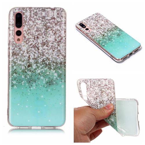Coque en TPU impression de motifs surface mate paillettes pour votre Huawei P20 Pro