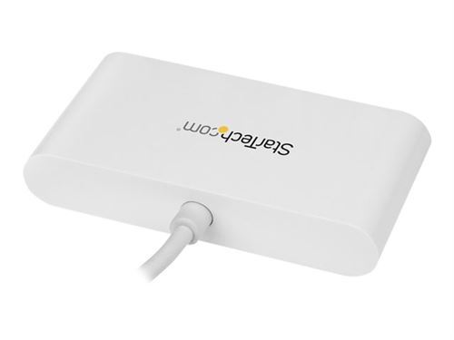 Hub Usb Startech Hub Usb-c à 4 Ports Usb 3.0 - Usb-c Vers 4x Usb-a - Alimenté Par Bus - Blanc