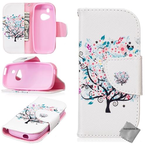 Housse etui coque portefeuille PU cuir pour Nokia 3310 (2017) avec film ecran - Design 4