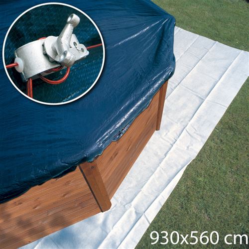 Bâche hivernage piscine hors-sol gré 930 x 560 cm