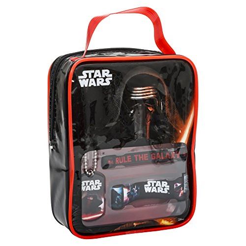 Joy Toy 91643 Star Wars Kylo Ren en Caoutchouc 2 Bracelets et 1 Collier avec Pendentif Ventilateur de Sac