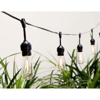 Guirlande Lumineuse Solaire 10 Ampoules Au Style Industriel