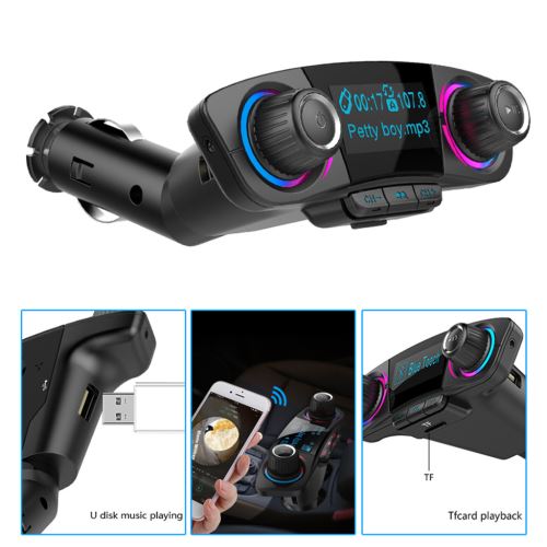 BT06 Bluetooth voiture USB Chargeur Transmetteur FM sans fil Radio adaptateur Lecteur MP3