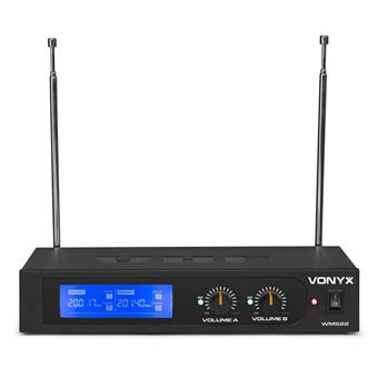 Vonyx STWM712 - Système Micro sans Fil VHF 2 canaux
