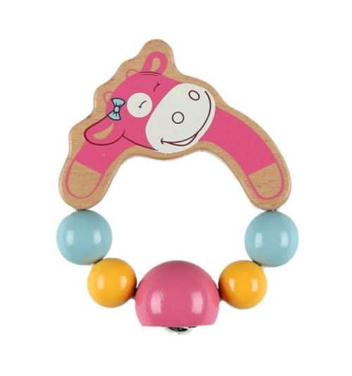 NOUKIE S NOUKIES-Hochet bois lola anniversaire 