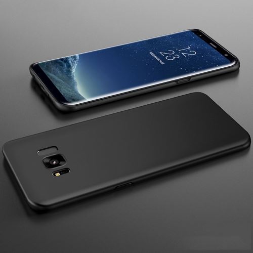 Galaxy S8 Coque Protection Plastique ultra fin Givré Noir ALS52578