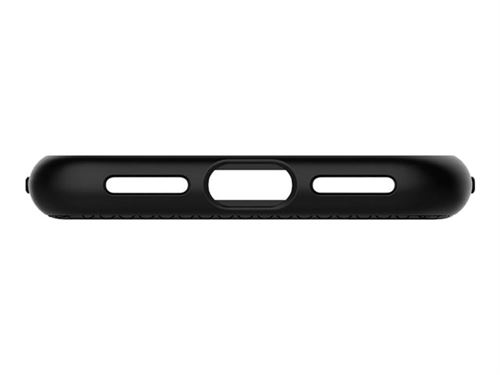 Spigen Liquid Air Armor - Achterzijde behuizing voor mobiele telefoon - thermoplastic polyurethaan (TPU) - zwart - voor Apple iPhone X