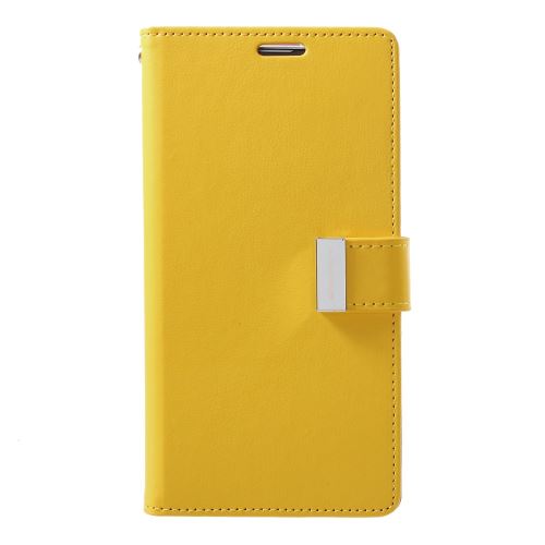 Etui en PU journal intime riche jaune pour votre Samsung Galaxy S10