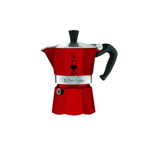 Bialetti 4941 Moka Express Machine à Expresso pour Tasse Aluminium/Plastique Rouge 30 x 20 x 15 cm