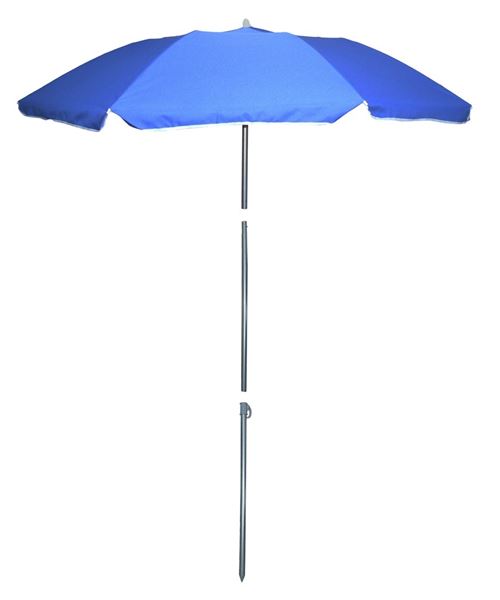 Pincho parasol de plage 180 cm polyester bleu 4-pièces
