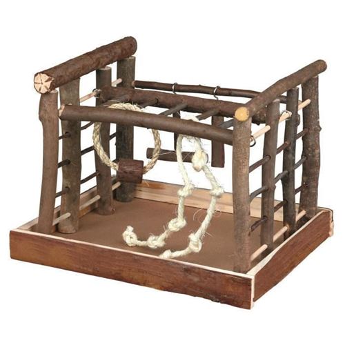 TRIXIE Plateau de jeux Natural Living 25cm - Pour oiseau
