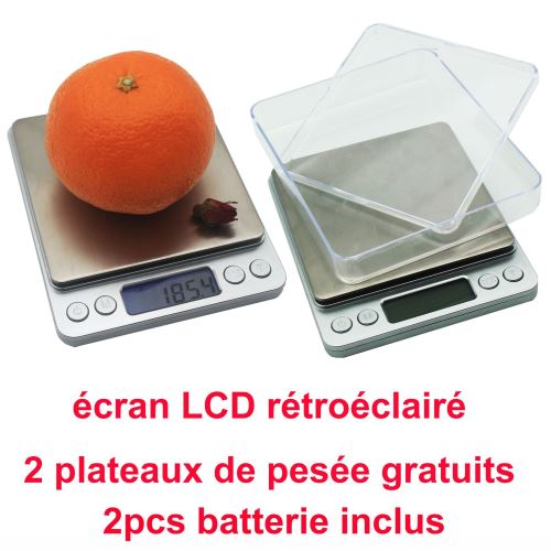 Balance Cuisine Electronique Précision 1G - Lcd - 7Kg - Blanc