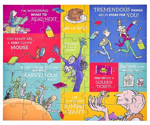 Petit Collage puzzle recto-verso Roald Dahl 49 pièces