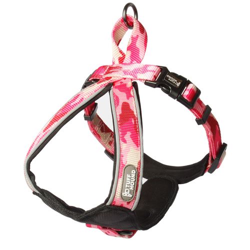 Meilleurs prix pour Harnais TUFFHOUND Camouflage pour chien - Camouflage Rose (Taille: M)