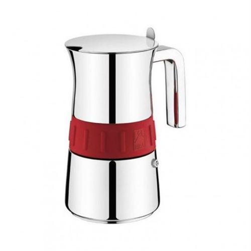 Pinti Monix Bra Machine à expresso italienne pour 10 tassesElegance Rouge - Cafetière
