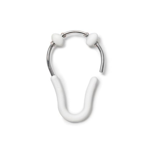 UMBRA Lot de 24 anneaux de rideau de douche inoxydable FLEX Blanc