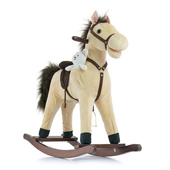 cheval porteur peluche