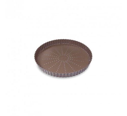 Tourtière perforée partiellement avec fond mobile, gobel - taille - 32 cm 226451