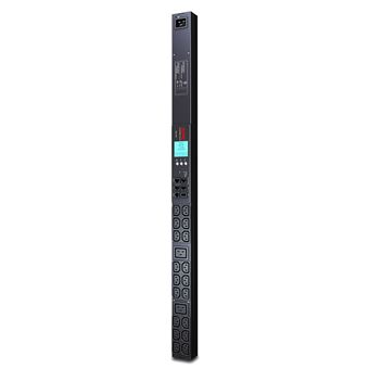 PDU en rack avec compteur APC - Unité de distribution d'alimentation (rack-montable) - CA 200/208/230 V - RS-232 - entrée : IEC 60320 C20 - connecteurs de sortie : 20 (power IEC 60320 C13, IEC 60320 C19) - noir - pour P/N: SMX1500RM2UCNC, SMX2KR2UX145, - 1