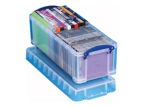 Really Useful Box 6.5 Litre - CD/DVD-koffer -capaciteit: 36 CD, 20 DVD - transparant