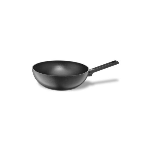 Berndes Wok Avec Manche Clever Alu Special - O 28 Cm - Noir - Tous Feux Sauf Induction