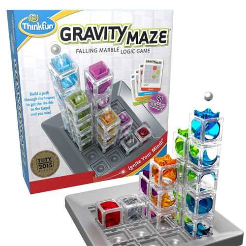 ThinkFun gravity Maze Marble Run Logic game and STEM Toy for Boys and girls Age 8 and Up - Toy of the Year Award winner