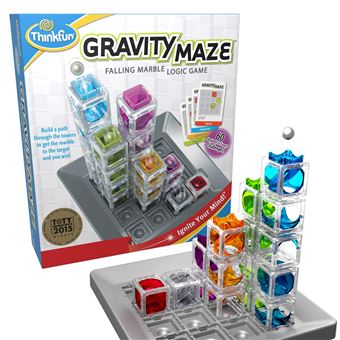ThinkFun gravity Maze Marble Run Logic game and STEM Toy for Boys and girls Age 8 and Up Toy of the Year Award winner Jeu de sciences et d experience