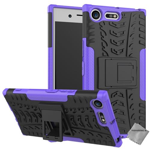 Housse etui coque rigide anti choc pour Sony Xperia XZ Premium avec film ecran - MAUVE